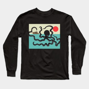 AKKOROKAMUI Giant Sea Monster Ocean Octopus Cryptid - UnBlink Studio by Jackie Tahara Long Sleeve T-Shirt